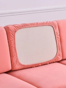 1 Đồng Màu Ghế Sofa Đệm Tối Giản Ghế Sofa Polyester Đệm Cho Gia Đình - Hồng - Xem 6