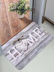 1 pièce Tapis de sol graphique de lettre, tapis de sol moderne antidérapant pour la maison, décoration de chambre