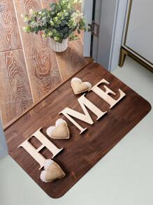 1入文字圖形門墊，現代字母圖形地墊，適用於家居、室內裝飾 - 彩色 - 查看 3