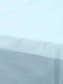 1 pieza Mantel de mesa desechable de unicolor, mantel de plástico polietileno color azul bebé, para fiestas, Navidad