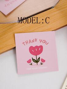 50 tấm thiệp giấy, thiệp chúc mừng họa tiết hoa và chữ hiện đại cho ngày lễ tình nhân tại nhà, trở lại trường - Nhiều màu - Xem 5