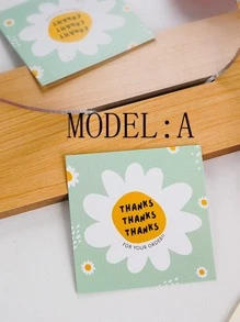50 tấm thiệp giấy, thiệp chúc mừng họa tiết hoa và chữ hiện đại cho ngày lễ tình nhân tại nhà, trở lại trường - Nhiều màu - Xem 3