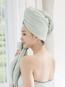 1 Khăn Màu, Máy Sấy Tóc Vải Màu Xám Cho Phòng Tắm - Xám - Xem 4