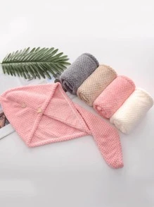 1 Khăn Màu, Máy Sấy Tóc Vải Màu Xám Cho Phòng Tắm - Xám - Xem 9
