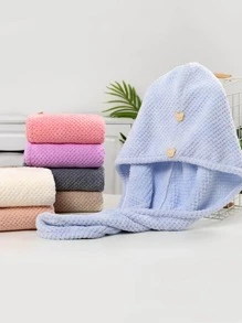 1 Khăn Màu, Máy Sấy Tóc Vải Màu Xám Cho Phòng Tắm - Xám - Xem 10