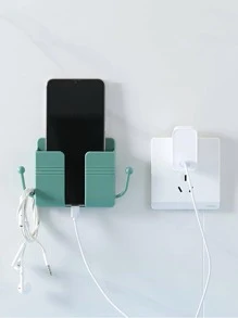 1 giá để đồ bằng nhựa ABS, giá đỡ điều khiển từ xa đơn giản tối giản cho gia đình - Màu xanh lá cây đậm - Xem 4
