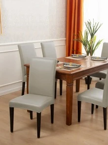 1/4/6件装皮革防猫抓椅套，适用于家庭和卧室 - 淺灰色 - 查看 5