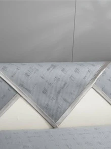 1入組撞色沙發毛巾灰色滌綸沙發座墊四季皆宜 - 灰色 - 查看 5