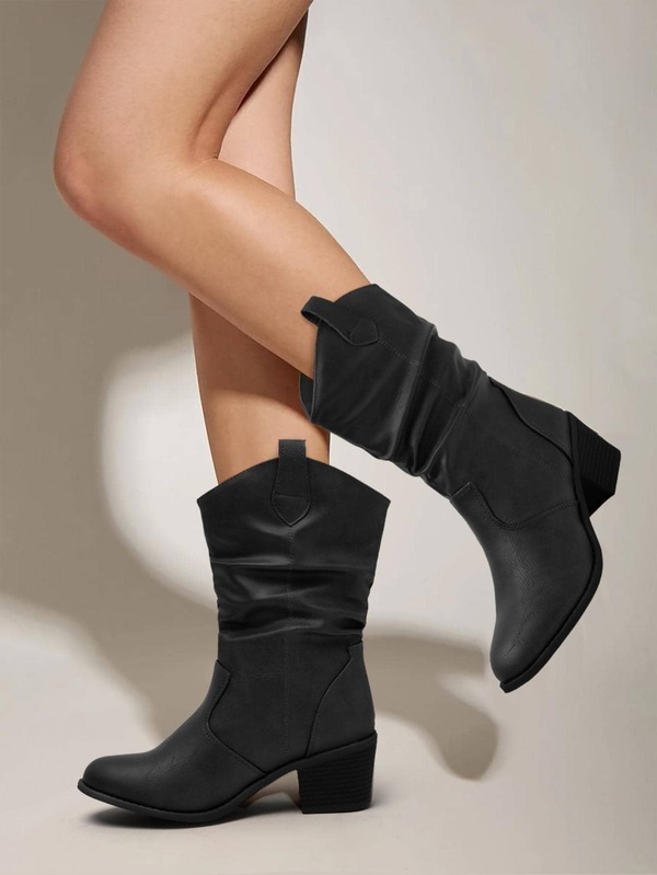 Women's Western Cowboy Boots Cowgirl Boots MidCalf Boots Low Heel