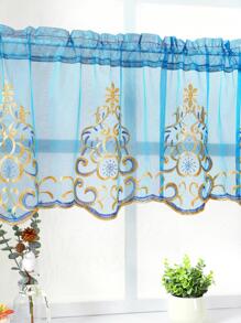 Cuộn Thêu Cửa Sổ Viền Diềm, Boho Thiết Kế Thêu Màn Viền Viền Trang Trí Nhà Cửa - Màu xanh lam - Xem 5