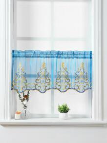 Cuộn Thêu Cửa Sổ Viền Diềm, Boho Thiết Kế Thêu Màn Viền Viền Trang Trí Nhà Cửa - Màu xanh lam - Xem 4