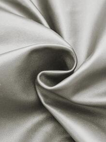 1入組素色彈力椅座套淺灰色簡約滌綸椅座防塵套家用 - 淺灰色 - 查看 3