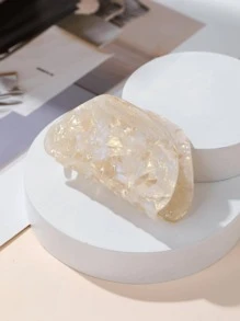 1入女式半圓形時尚髮爪，適用於髮飾優雅裝扮 - 彩色 - 查看 2