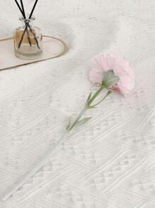 2 cành hoa nhân tạo, Bó hoa giả Polyester màu hồng nhạt để trang trí nhà - Màu Hồng baby - Xem 6