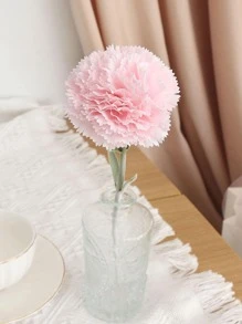 2 cành hoa nhân tạo, Bó hoa giả Polyester màu hồng nhạt để trang trí nhà - Màu Hồng baby - Xem 4