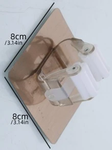 1pc Random Mop & Broom Storage Rack - Multicolor - View 4