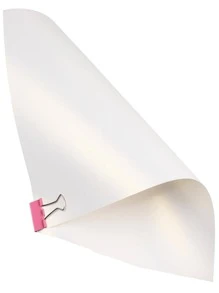 1套紙質禮品包裝紙派對用簡約素色禮品包裝紙 - 白色 - 查看 1