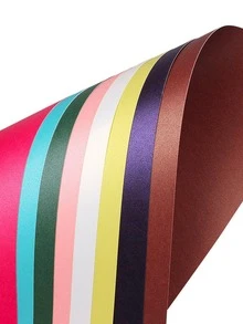 1套紙質禮品包裝紙派對用簡約素色禮品包裝紙 - 白色 - 查看 4