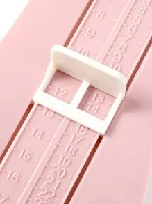 1pc Random Plastic Foot Measure Gauge, Minimalist Measuring Ruler For Shoe Size Gifts Birthday Graduation - Multicolor - View 4