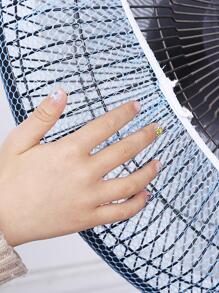 1 pièce Housse de protection contre la poussière de ventilateur électrique à mailles de couleur aléatoire, housse de ventilateur électrique de couleur unie simple pour la maison, le sac, l'organisateur, le stockage