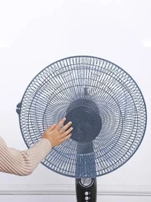 1 pièce Housse de protection contre la poussière de ventilateur électrique à mailles de couleur aléatoire, housse de ventilateur électrique de couleur unie simple pour la maison, le sac, l'organisateur, le stockage