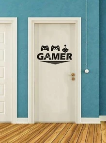 1 Chữ Đồ Họa Dán Tường Hiện Đại Cho Game & Chữ Đồ Họa PVC Decal Dán Tường Trang Trí Nhà Cửa - màu đen - Xem 5