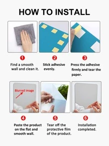 10pcs Rectangle Mirror Wall Sticker Wall Decor Room Decor Wall Mirror Mirror For Room Home Decor Bathroom Decor Living Room Decor - Silver - View 9