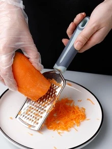 1pc Stainless Steel Grater, Modern Long Handle Grater For Kitchen - Multicolor - View 2