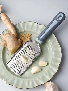 1pc Stainless Steel Grater, Modern Long Handle Grater For Kitchen - Multicolor - View 5