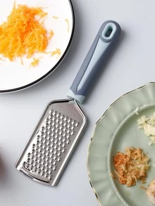 1pc Stainless Steel Grater, Modern Long Handle Grater For Kitchen - Multicolor - View 8