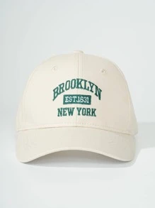 1pc Men Corduroy Baseball Cap, Fashionable Unisex Sun Hat, Outdoor Streetwear Hip Hop Snapback - Beige - View 1