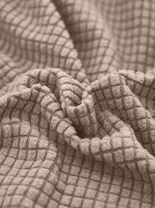 1pc Solid Color Camel Sofa Cushion Cover, Modern Polyester Sofa Seat Cover For All Season - Camel - View 4