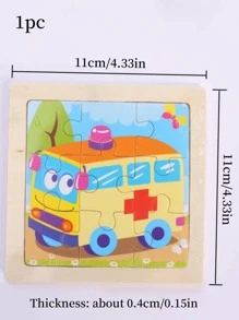 1set Cartoon Graphic Jigsaw Puzzle - Multicolor - View 3