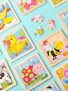 1set Cartoon Graphic Jigsaw Puzzle - Multicolor - View 4