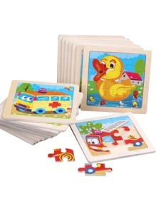 1set Cartoon Graphic Jigsaw Puzzle - Multicolor - View 1