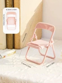 Giá đỡ điện thoại thiết kế ghế 1pc - Hồng - Xem 4