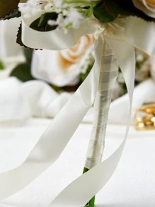 mulheres 1 peça decoração de flores romântico casamento buquê