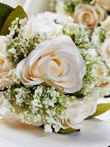 mulheres 1 peça decoração de flores romântico casamento buquê