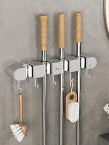 1 Cây Lau Nhà Hình Chữ Cái Giá Đỡ Cây Lau Nhà Đa Năng Bằng Nhựa Hiện Đại Giá Đỡ Cây Lau Nhà Cho Phòng Tắm - Xám - Xem 2