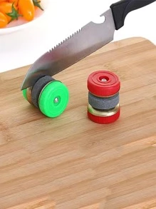 1 Dao Đa Năng Dao, Đơn Giản Hình Tròn Dao Nhựa Và Kéo Dụng Cụ Cho Nhà Bếp - màu xanh lá - Xem 3