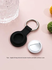 男士Airtag保護殼設計吊飾鑰匙扣，適用於蘋果Airtag，時尚雅緻 - 彩色 - 查看 1