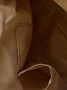 亞克力郵差包字母刺繡 - 黑色 - 查看 4