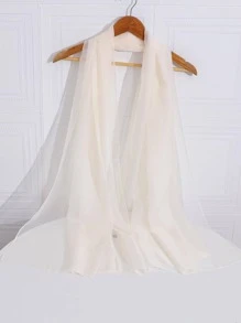 Khăn quàng cổ tối giản - Màu be - Xem 1