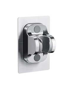 1入組免打孔ABS花灑日常銀花灑架適用於浴室