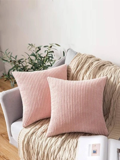 1 pièce unicolore Housse de coussin sans moderne tissé tissu Coussin Couverture pour domestique