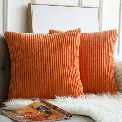 1入組素色靠墊套無填充物現代梭織家居抱枕套