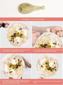 10 Chiếc 12 Inch Bạc Lấp Lánh Bóng Bay, Trang Trí Tiệc Sinh Nhật, Đám Cưới, Quà Tặng, Tiệc Giáng Sinh Bóng Bay - Bạc - Xem 9