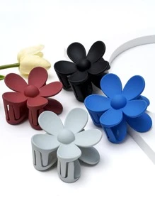 4入組女士花朵設計時尚髮爪適用於頭髮裝飾用品 - 彩色 - 查看 2