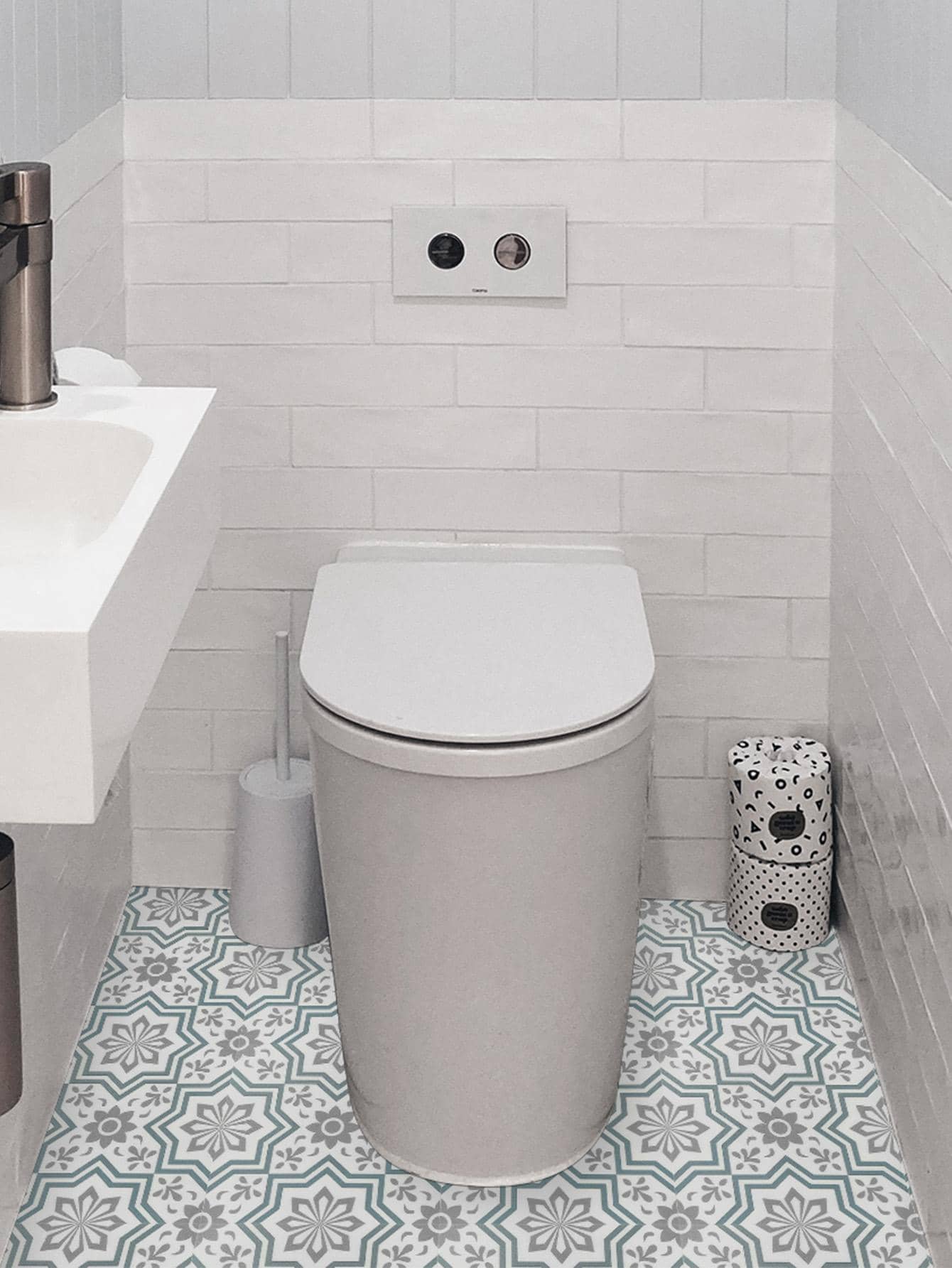 6 miếng dán sàn PP, Miếng dán sàn chống nước họa tiết hoa hiện đại cho gia đình - Nhiều màu - Xem 1