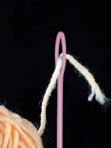 6Pcs Plastic Needles Crochet Hooks Wool Yarn Needle Children DIY Sweater Weaving Tools Accessory - Multicolor - View 5